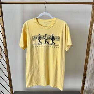 JONAS BROTHERS Greeting's From Your Hometown Yellow Jonas Road Tour Tee